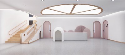 现代幼儿园3D模型下载